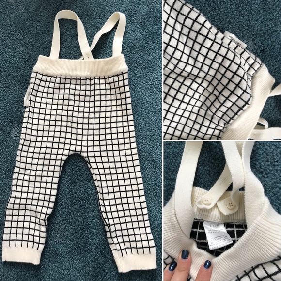 knit baby overalls